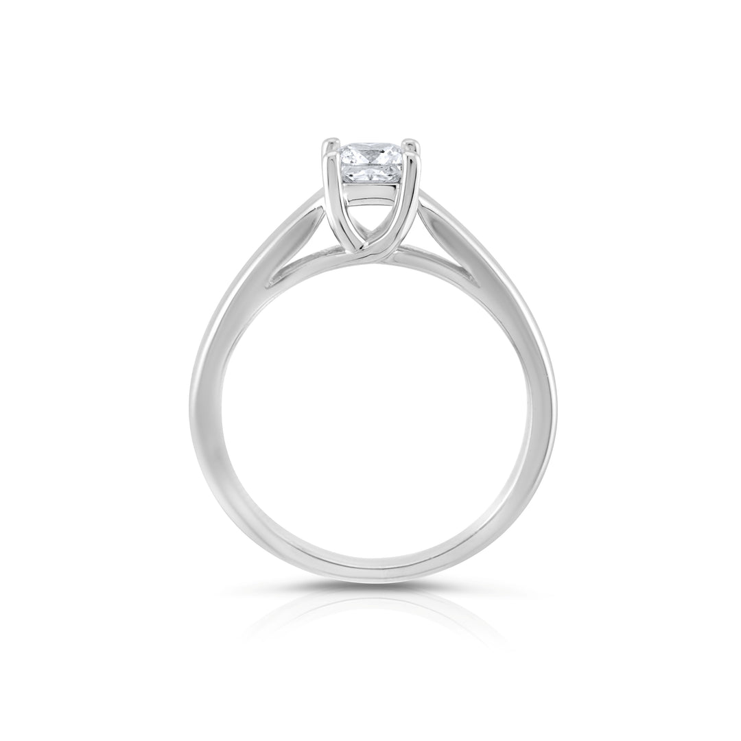 14K White Gold Diamond Solitaire ½ Ct