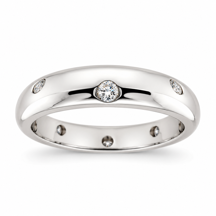14K White Gold Diamond Eternity Band ~ ¼ Ct