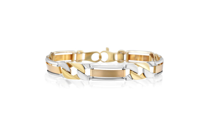 14K Two-Tone Gold Men’s Bracelet