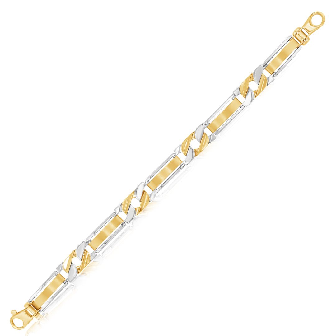 14K Two-Tone Gold Men’s Bracelet