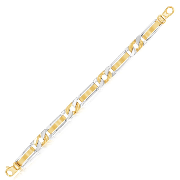 14K Two-Tone Gold Men’s Bracelet