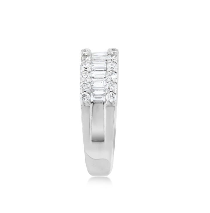 18K White Gold Diamond Anniversary Ring 2 ½ Ct
