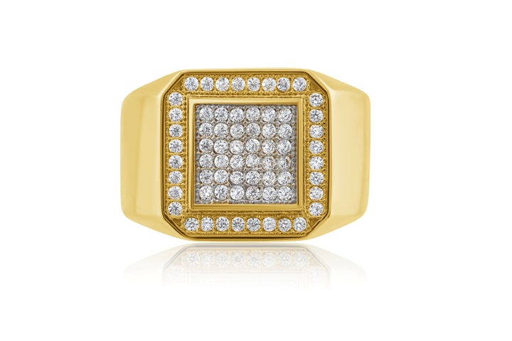 14K Yellow Gold Diamond Men’s Ring ~ ½ Ct