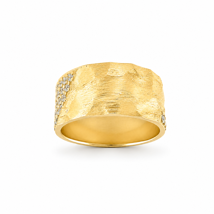 18K Yellow Gold Johnny N. Design Wave Ring ~ 2 Ct