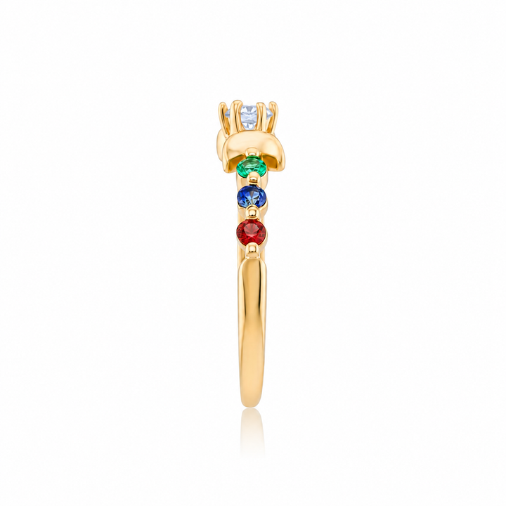 14K Yellow Gold Johnny N. Design Celestial Diamond & Gemstone Band ~ 1 ½ Ct