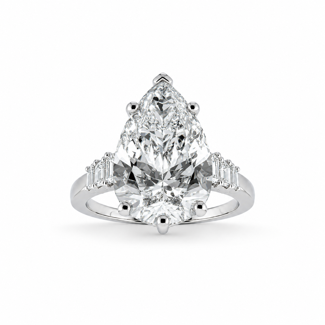 Platinum Johnny N. Design Lab Diamond Magnificent Engagement Ring 9 Ct