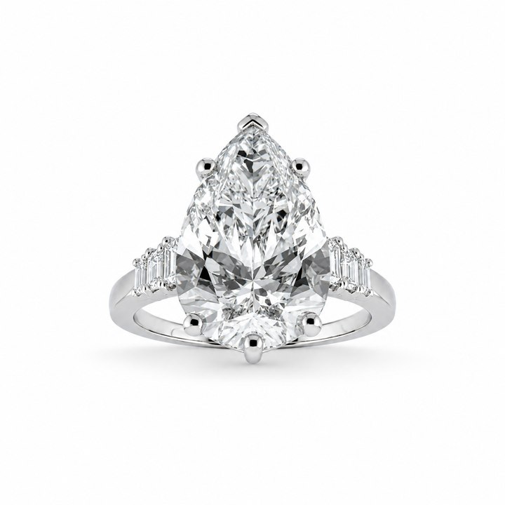 Platinum Johnny N. Design Lab Diamond Magnificent Engagement Ring 9 Ct
