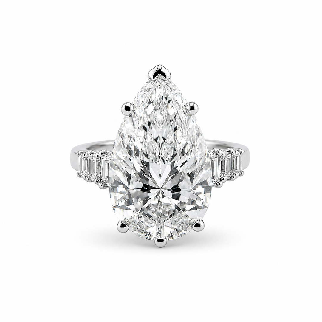 Platinum Johnny N. Design Lab Diamond Magnificent Engagement Ring 9 Ct