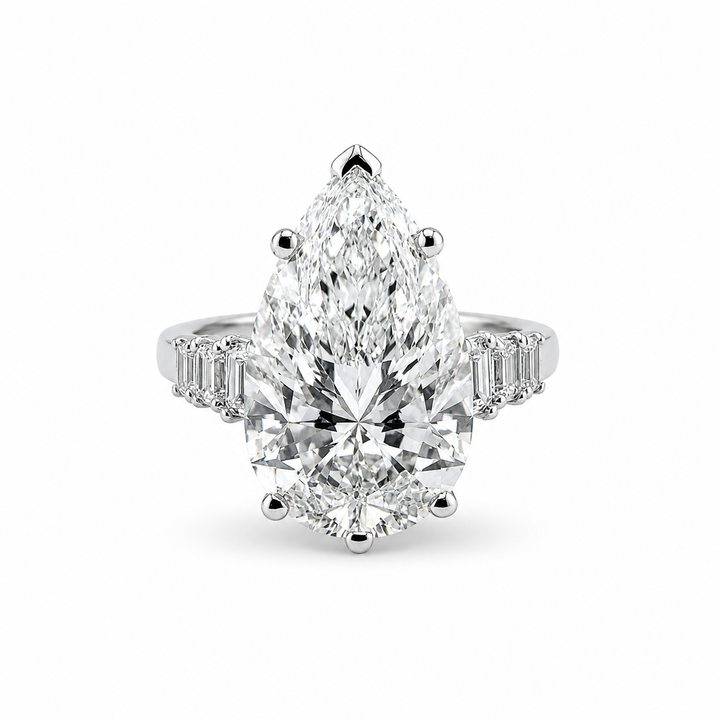 Platinum Johnny N. Design Lab Diamond Magnificent Engagement Ring 9 Ct