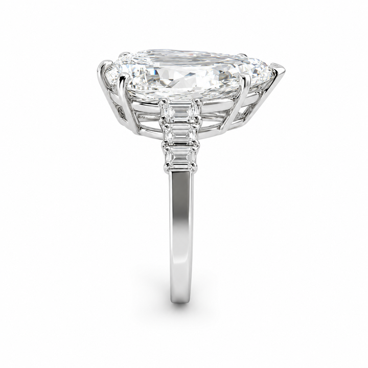 Platinum Johnny N. Design Lab Diamond Magnificent Engagement Ring 9 Ct