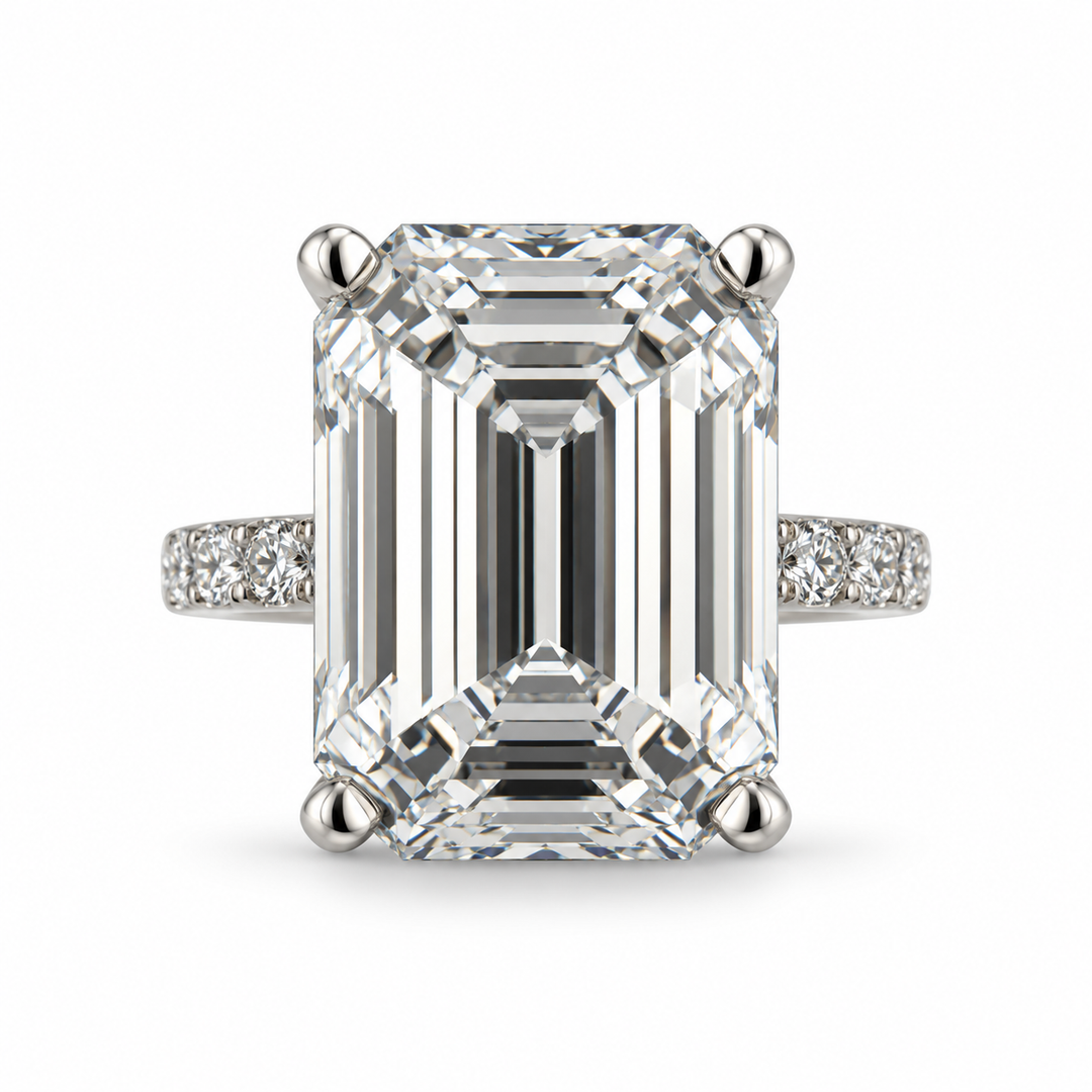 14K White Gold Johnny N. Design Lab Diamond Engagement Ring 10 Ct