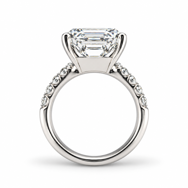 14K White Gold Johnny N. Design Lab Diamond Engagement Ring 10 Ct