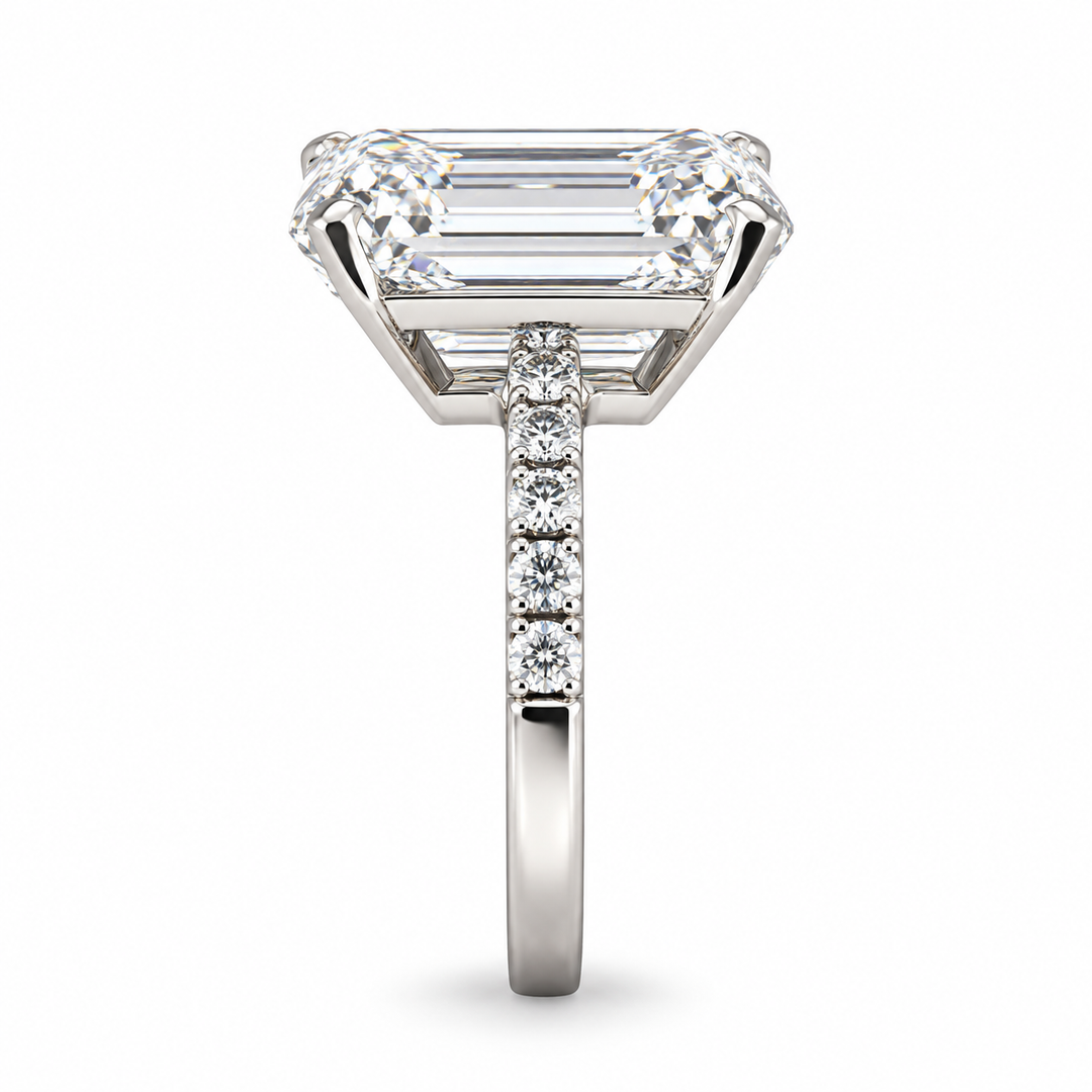 14K White Gold Johnny N. Design Lab Diamond Engagement Ring 10 Ct