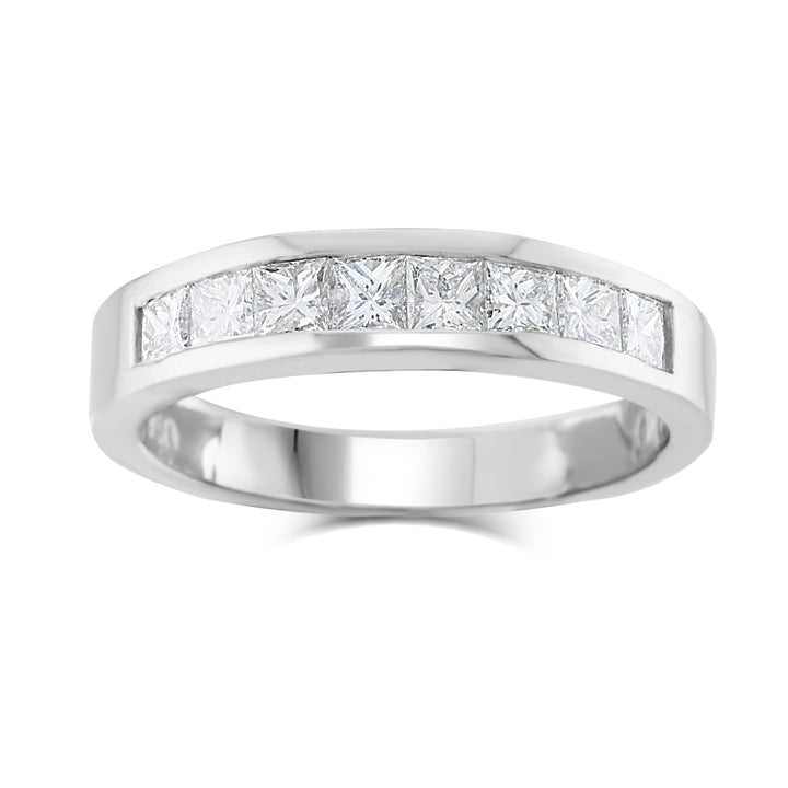 Platinum Diamond Wedding Band ~1 Ct