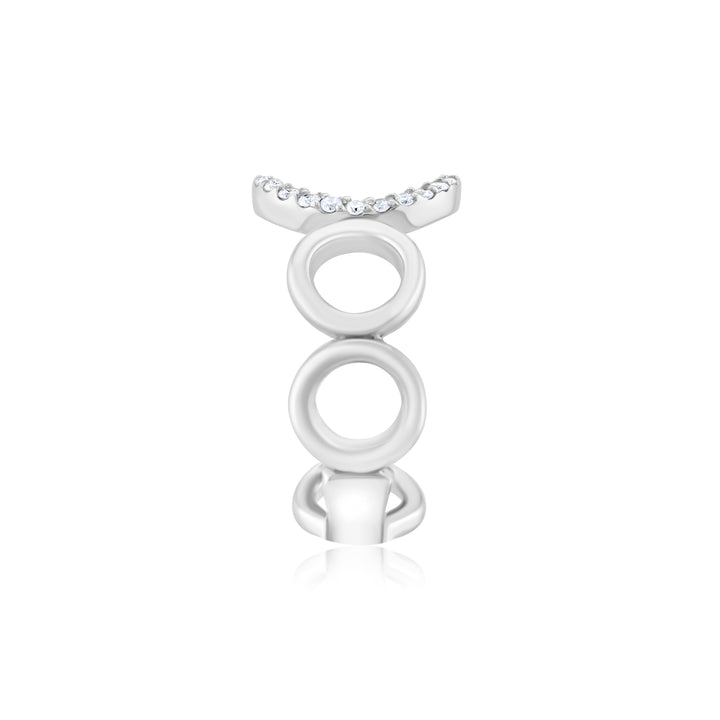 14K White Gold Diamond Right-Hand Ring ~ 1/3 Ct