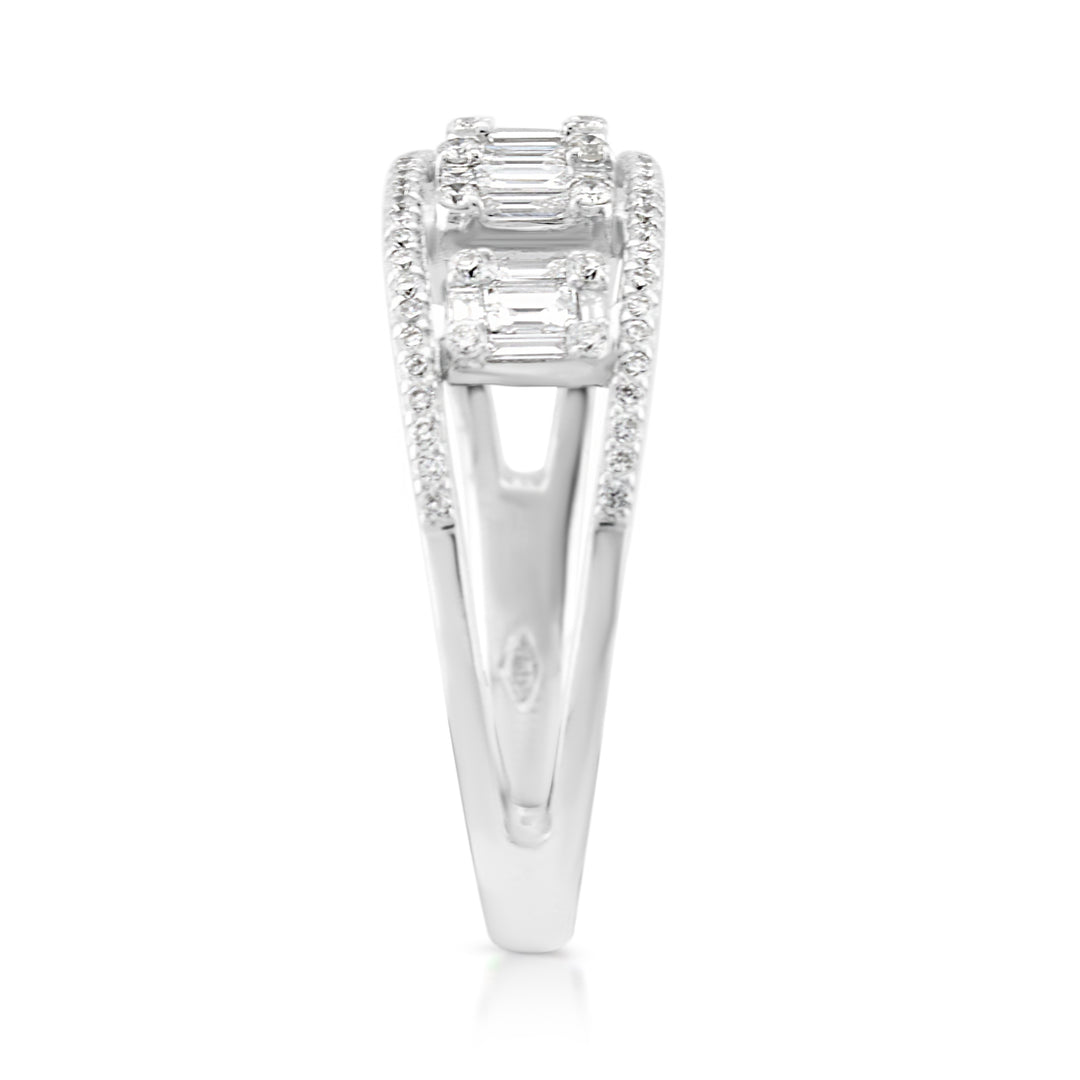 18K White Gold Diamond Fashion Band ½ Ct