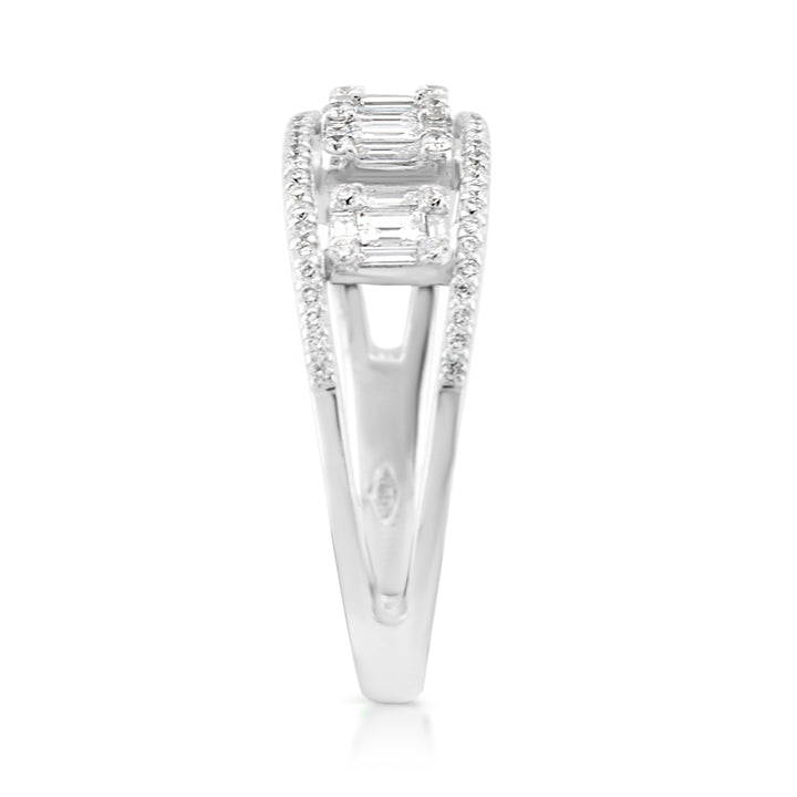 18K White Gold Diamond Fashion Band ½ Ct