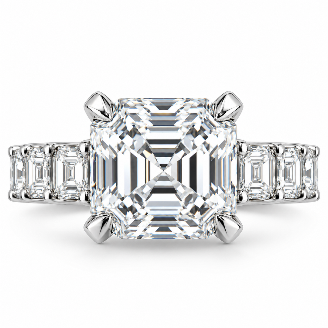 Platinum Diamond Engagement Ring 4 ½ Ct