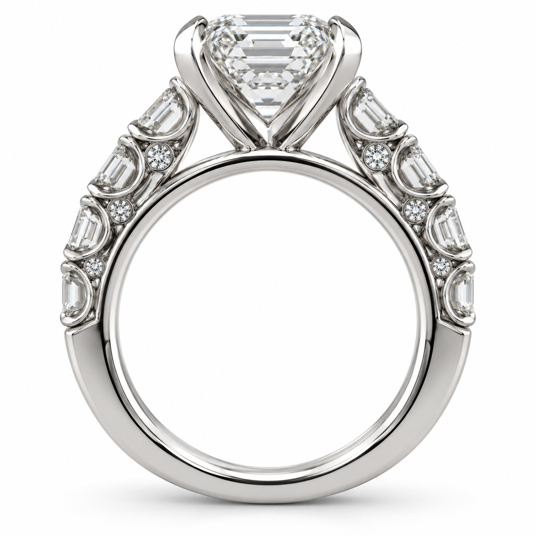 Platinum Diamond Engagement Ring 4 ½ Ct