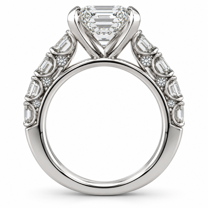 Platinum Diamond Engagement Ring 4 ½ Ct