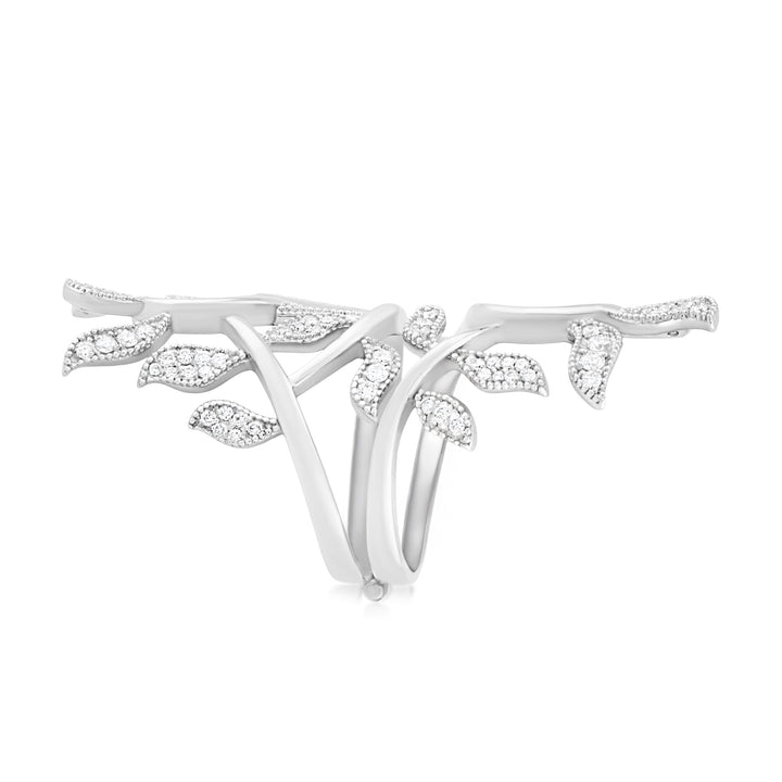 14K White Gold Diamond Cocktail Ring 1 ¼ Ct