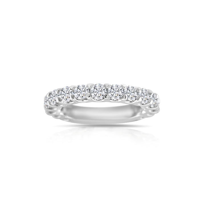 14K White Gold Diamond Eternity Band 2 2/3 Ct