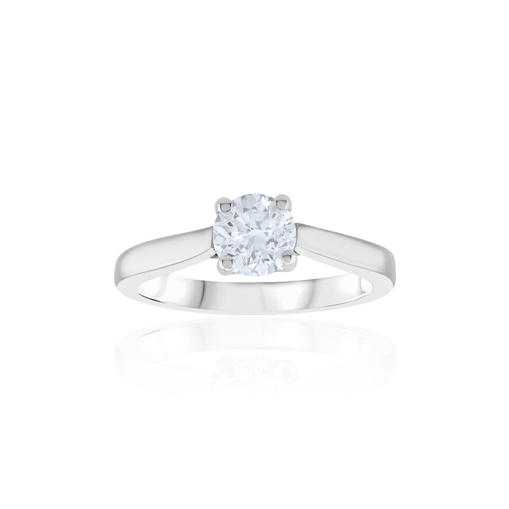 14K Two-Tone Gold Diamond Solitaire ~ 1 Ct