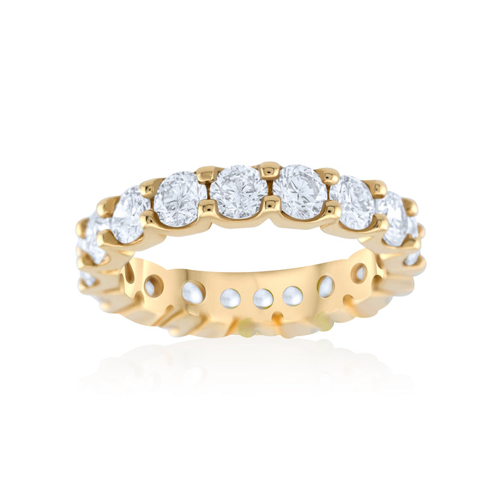 14K Yellow Gold Diamond Eternity Band ~ 3 ½ Ct