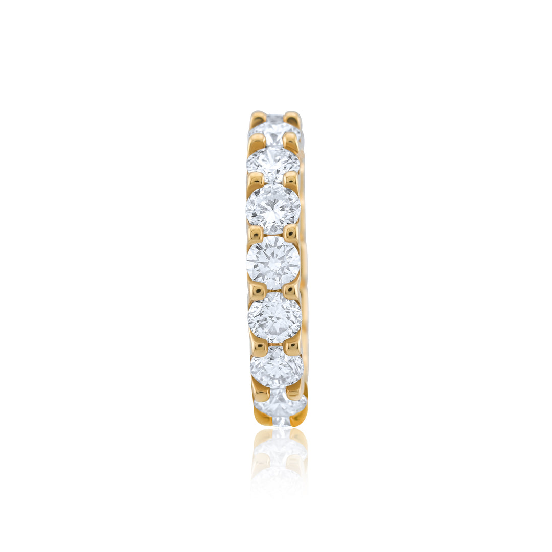 14K Yellow Gold Diamond Eternity Band ~ 3 ½ Ct