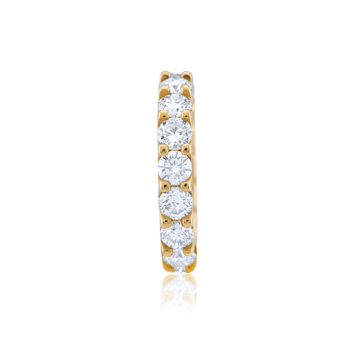 14K Yellow Gold Diamond Eternity Band ~ 3 ½ Ct