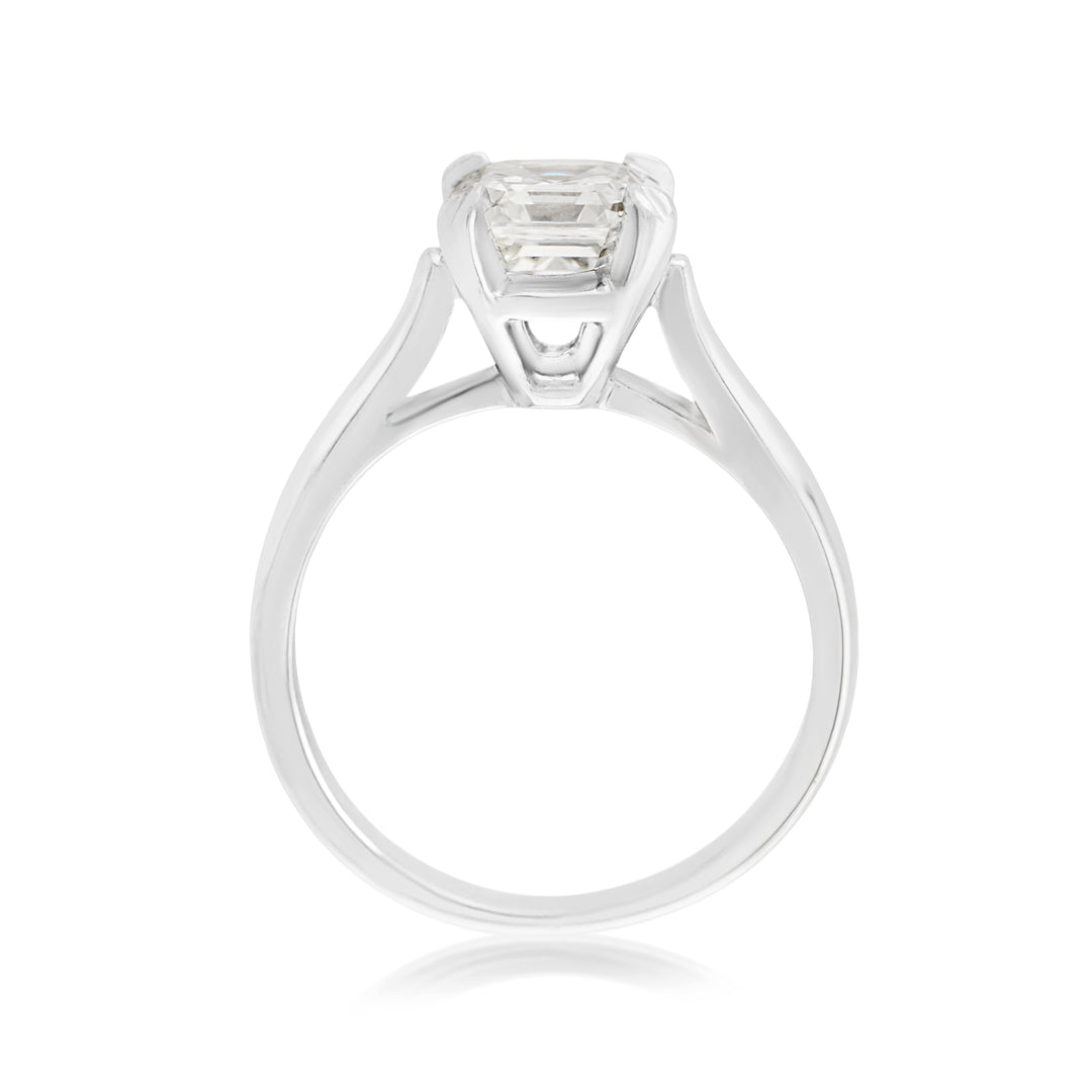Platinum Diamond Classic Engagement Ring 1.12 Ct