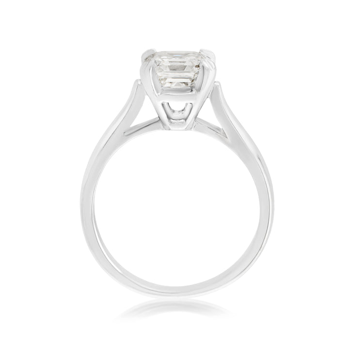 Platinum Diamond Classic Engagement Ring 1.12 Ct