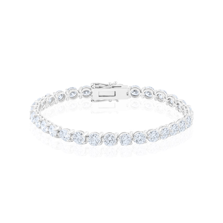 14K White Gold Lab Diamond Tennis Bracelet 14 Ct