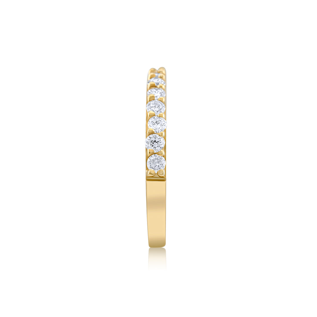 14K Yellow Gold Classic Diamond Band ~ ½ Ct