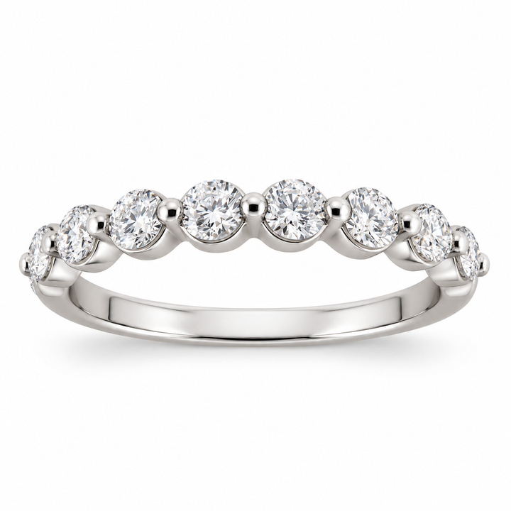 14K White Gold Diamond Band ~ ½ Ct